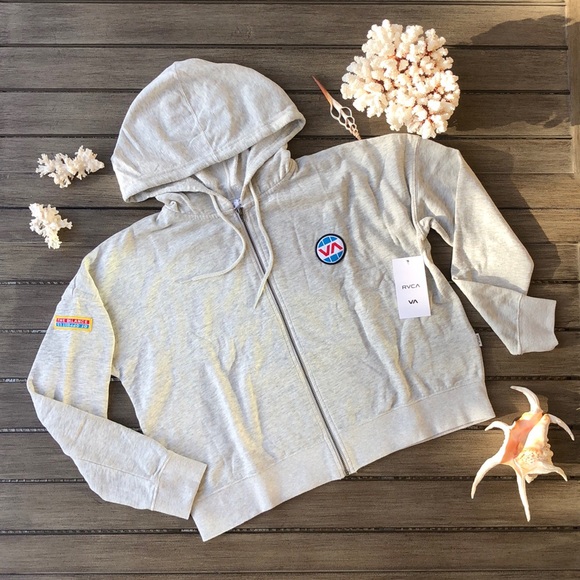 🌴🔆RVCA- FONTANA ZIP UP HOODIE SWEATSHIRT🔆🌴 - Picture 2 of 14